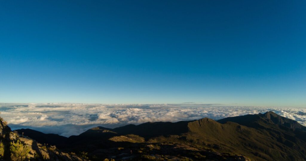 Mountains high above the clouds
