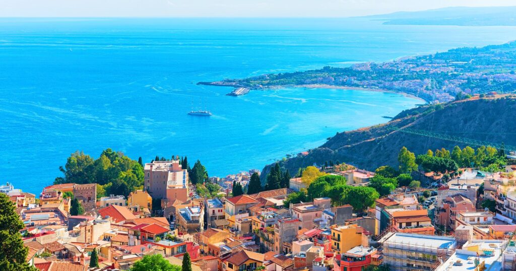 view of Sicily's coast